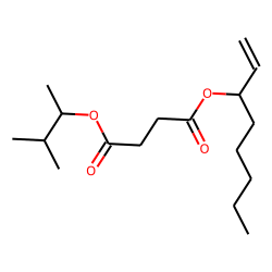 Succinic acid, 3-methylbut-2-yl oct-1-en-3-yl ester