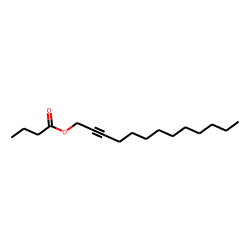 Butanoic acid, tridec-2-ynyl ester