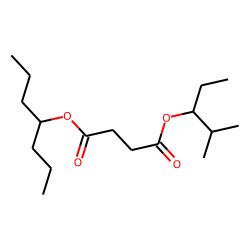 Succinic acid, 2-methylpent-3-yl 4-heptyl ester