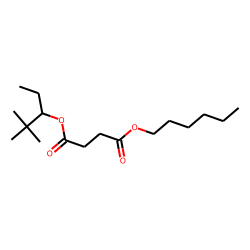 Succinic acid, 2,2-dimethylpent-3-yl hexyl ester
