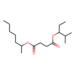 Succinic acid, 2-methylpent-3-yl 2-heptyl ester