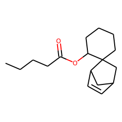 8,9,10-trinorborn-5-ene-2-spiro-1'-(2'-valeroxycyclohexane)