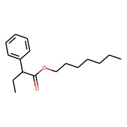 Butyric acid, 2-phenyl-, heptyl ester