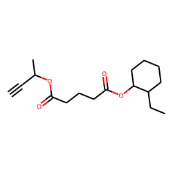Glutaric acid, but-3-yn-2-yl 2-ethylcyclohexyl ester