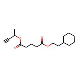 Glutaric acid, 2-(cyclohexyl)ethyl but-3-yn-2-yl ester