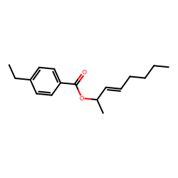 4-ethylbenzoic acid, oct-3-en-2-yl ester