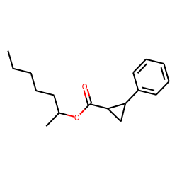 Cyclopropanecarboxylic acid, trans-2-phenyl-, hept-2-yl ester