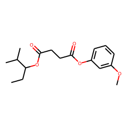Succinic acid, 2-methylpent-3-yl 3-methoxyphenyl ester