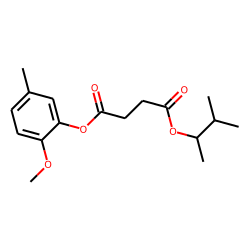 Succinic acid, 3-methylbut-2-yl 2-methoxy-5-methylphenyl ester