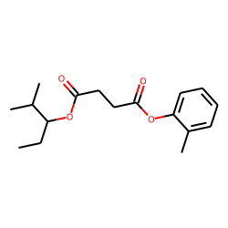 Succinic acid, 2-methylpent-3-yl 2-methylphenyl ester