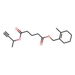 Glutaric acid, (2-methylcyclohex-1-enyl)methyl but-3-yn-2-yl ester