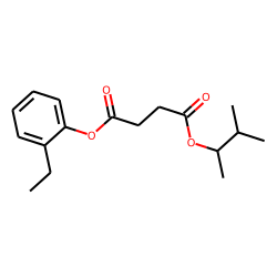 Succinic acid, 3-methylbut-2-yl 2-ethylphenyl ester