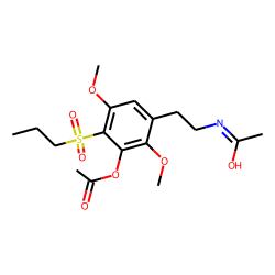Phenethylamine, 2,5-dimethoxy-4-propylthio, N-acetyl, sulfone, acetoxy-M
