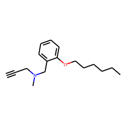 Benzylamine, o-n-hexyloxy-n-methyl-n-2-propynyl-