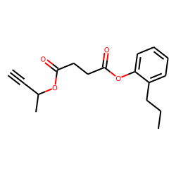 Succinic acid, but-3-yn-2-yl 2-propylphenyl ester