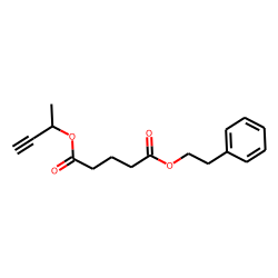 Glutaric acid, but-3-yn-2-yl phenethyl ester