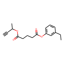 Glutaric acid, but-3-yn-2-yl 3-ethylphenyl ester