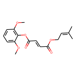 Fumaric acid, 2,6-dimethoxyphenyl 3-methylbut-2-en-1-yl ester