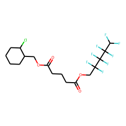 Glutaric acid, (2-chlorocyclohexyl)methyl 2,2,3,3,4,4,5,5-octafluoropentyl ester