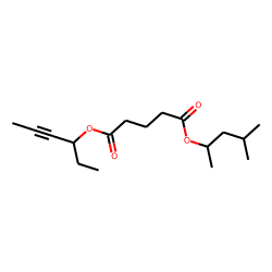 Glutaric acid, hex-4-yn-3-yl 4-methylpent-2-yl ester