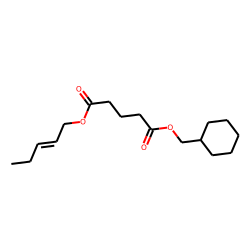 Glutaric acid, pent-2-en-1-yl cyclohexylmethyl ester