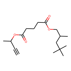 Glutaric acid, but-3-yn-2-yl 2,4,4-trimethylpentyl ester