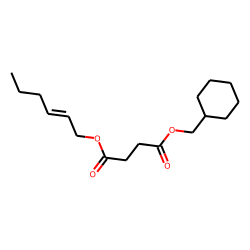 Succinic acid, cyclohexylmethyl cis-hex-2-en-1-yl ester
