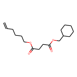 Succinic acid, cyclohexylmethyl hex-5-en-1-yl ester