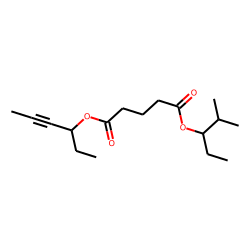 Glutaric acid, hex-4-yn-3-yl 2-methylpent-3-yl ester