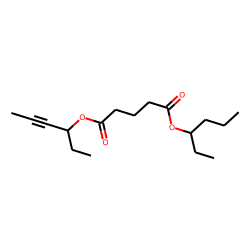 Glutaric acid, hex-4-yn-3-yl 3-hexyl ester