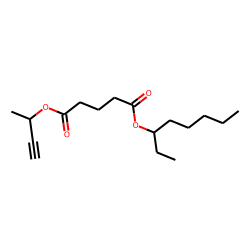 Glutaric acid, but-3-yn-2-yl 3-octyl ester