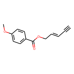 p-Anisic acid, pent-2-en-4-ynyl ester