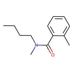 Benzamide, 2-methyl-N-butyl-N-methyl-