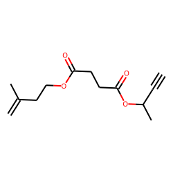 Succinic acid, but-3-yn-2-yl 3-methylbut-3-en-1-yl ester