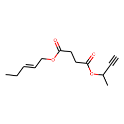 Succinic acid, but-3-yn-2-yl cis-pent-2-en-1-yl ester