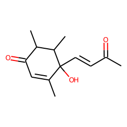 2-Cyclohexen-1-one, 4-hydroxy-3,5,6-trimethyl-4-(3-oxo-1-butenyl)-