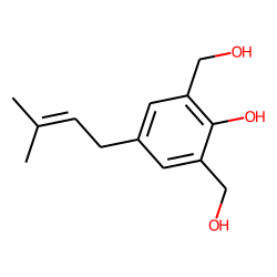 M-xylene-alpha,alpha'-diol, 2-hydroxy-5-(3-methyl-2-buten-1-yl)-
