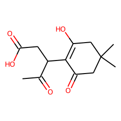 Pentanoic acid, 3-(3-hydroxy-5,5-dimethyl-1-oxo-2-cyclohexenyl)-4-oxo-