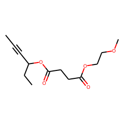 Succinic acid, hex-4-yn-3-yl 2-methoxyethyl ester