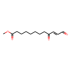 (E)-10-Dodecenoic acid, 9,12-dioxo, methyl ester, # 1