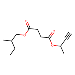 Succinic acid, but-3-yn-2-yl 2-methylbutyl ester