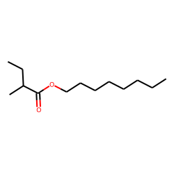 Butanoic acid, 2-methyl-, octyl ester