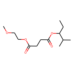 Succinic acid, 2-methylpent-3-yl 2-methoxyethyl ester