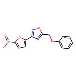 Oxadiazole, 1,2,4-, 3-(5-nitrofuran-2-yl)-5-(phenyloxymethyl)-