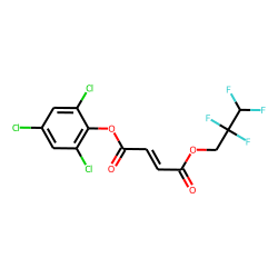 Fumaric acid, 2,4,6-trichlorophenyl 2,2,3,3-tetrafluoropropyl ester