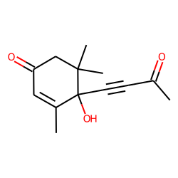 4-hydroxy-4-(3-oxo-1-butynyl)-3,5,5-trimethylcyclohex-2-en-1-one