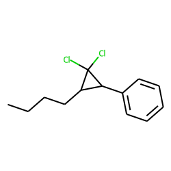 Cyclopropane, 1,1-dichloro-2-butyl-3-phenyl