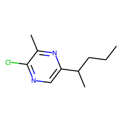 Pyrazine, 2-chloro-3-methyl-5-(1-methylbutyl)