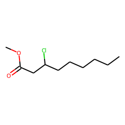 3-Chlorononanoic acid, methyl ester