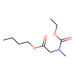 Glycine, N-methyl-N-ethoxycarbonyl-, butyl ester